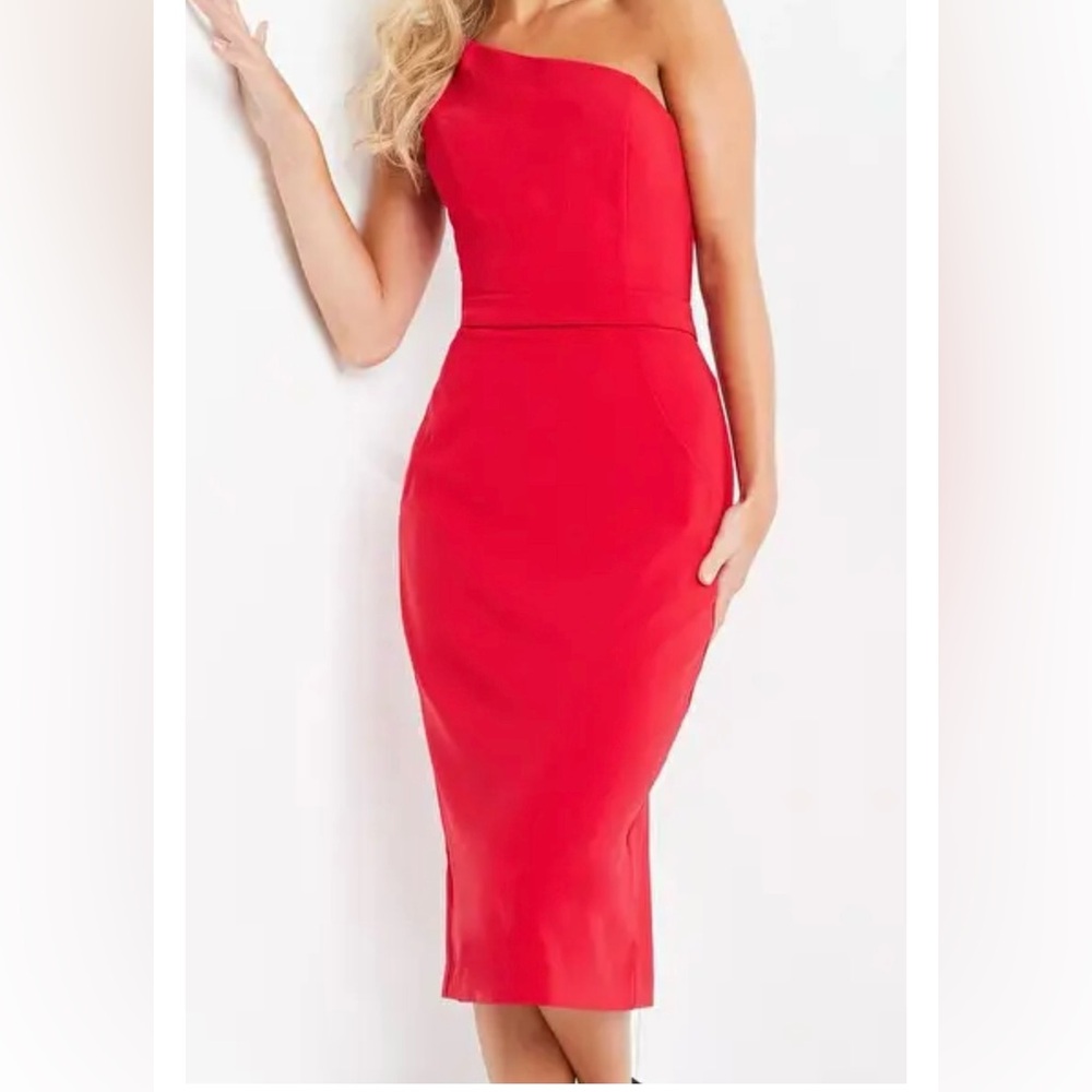 SHEIN Red Halter Sheath Cocktail Dress NWOT